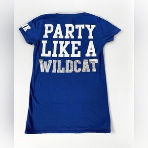 VS PINK Medium University Kentucky Wildcats UK Logo Short Sleeve T SHIRT top